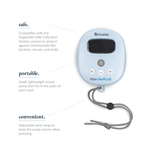Ameda Mya Joy PLUS Rechargeable, Quiet, and Portable Double Breast Pump - Image 4