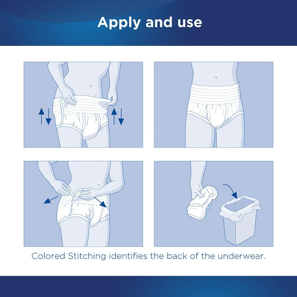 Attends® Bariatric Moderate Absorbency Adult Underwear Size 2X-Large Bag of 12 - Image 4