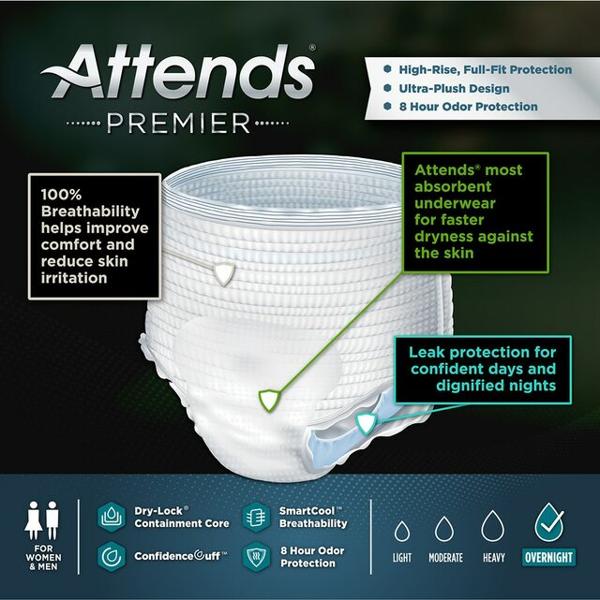 Attends® Premier Heavy Absorbency Disposable Pulls On with Tear Away Seams - Image 3