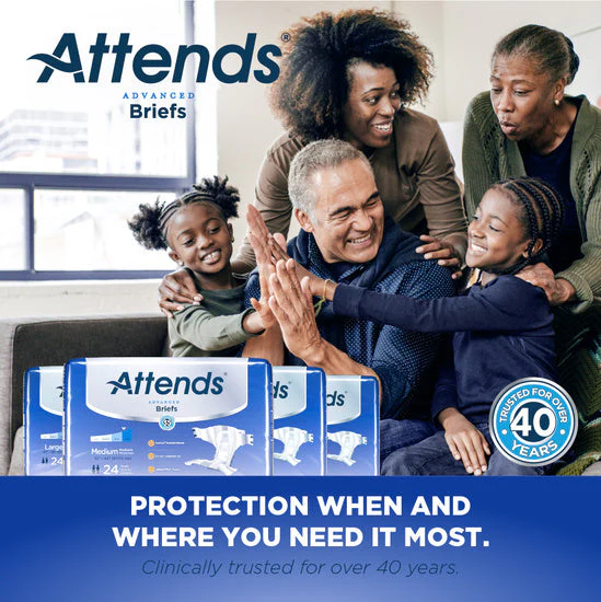 Attends® Advanced Heavy Absorbency  Disposable Incontinence Brief - Image 2