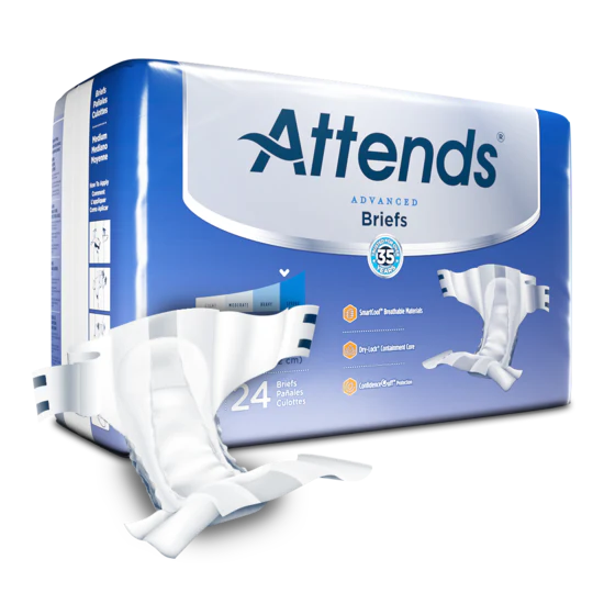 Attends® Advanced Heavy Absorbency  Disposable Incontinence Brief - Image 4