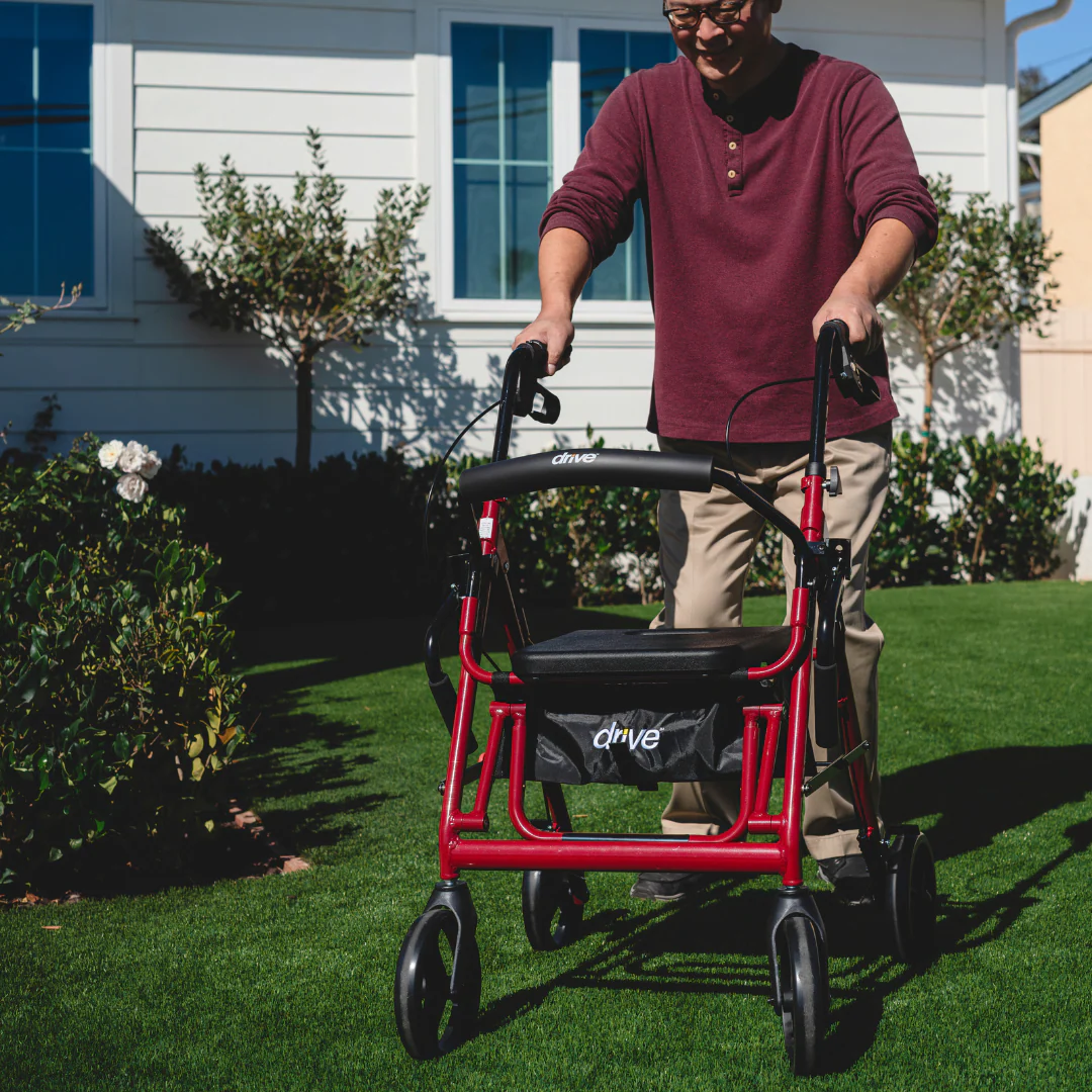 Drive™ Duet 4-Wheel Rollator/Transport Chair - Open box - Image 3