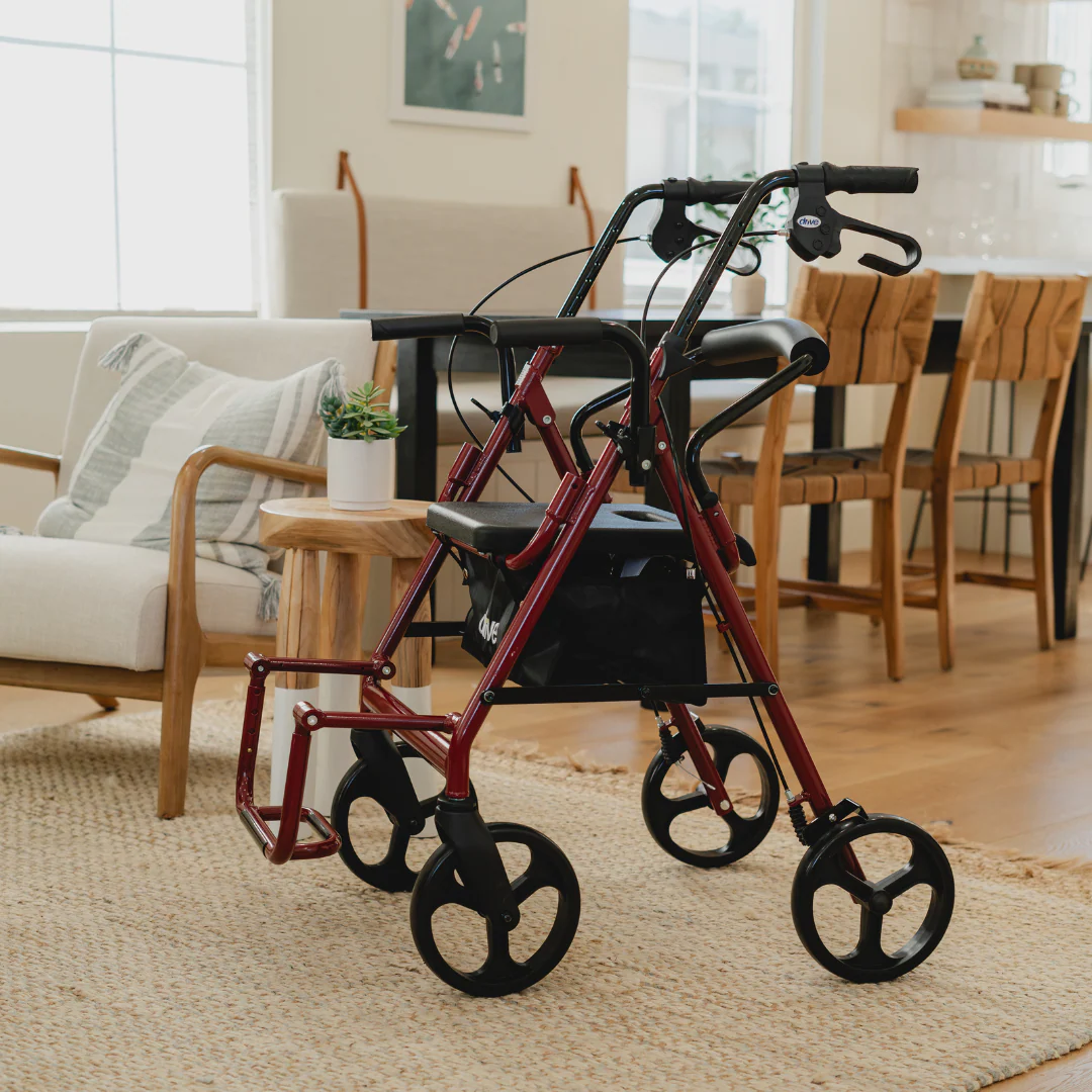 Drive™ Duet 4-Wheel Rollator/Transport Chair - Open box - Image 6