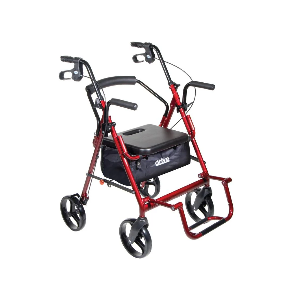 Drive™ Duet 4-Wheel Rollator/Transport Chair - Open box - Image 8