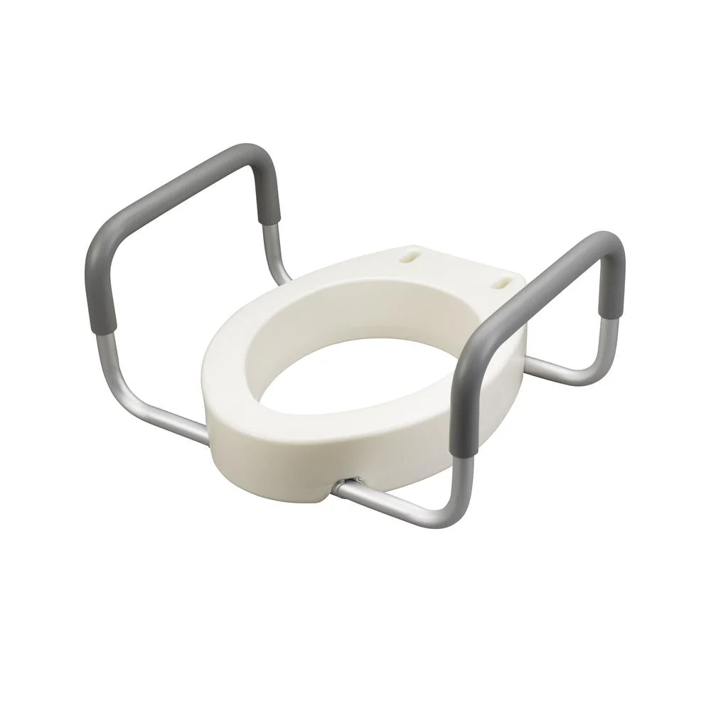 Drive™ Premium Elongated Raised Toilet Seat with Arms 3-1/2 Inch Height - Image 3