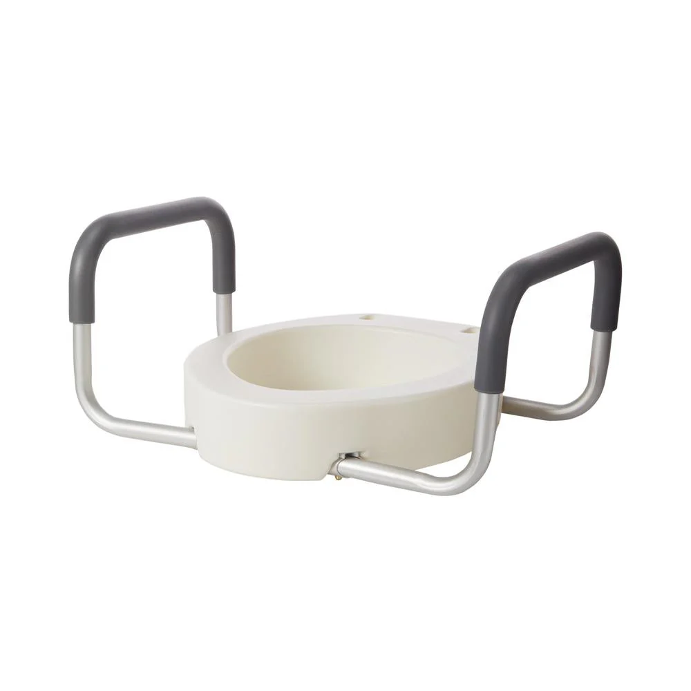 Drive™ Premium Elongated Raised Toilet Seat with Arms 3-1/2 Inch Height - Image 5