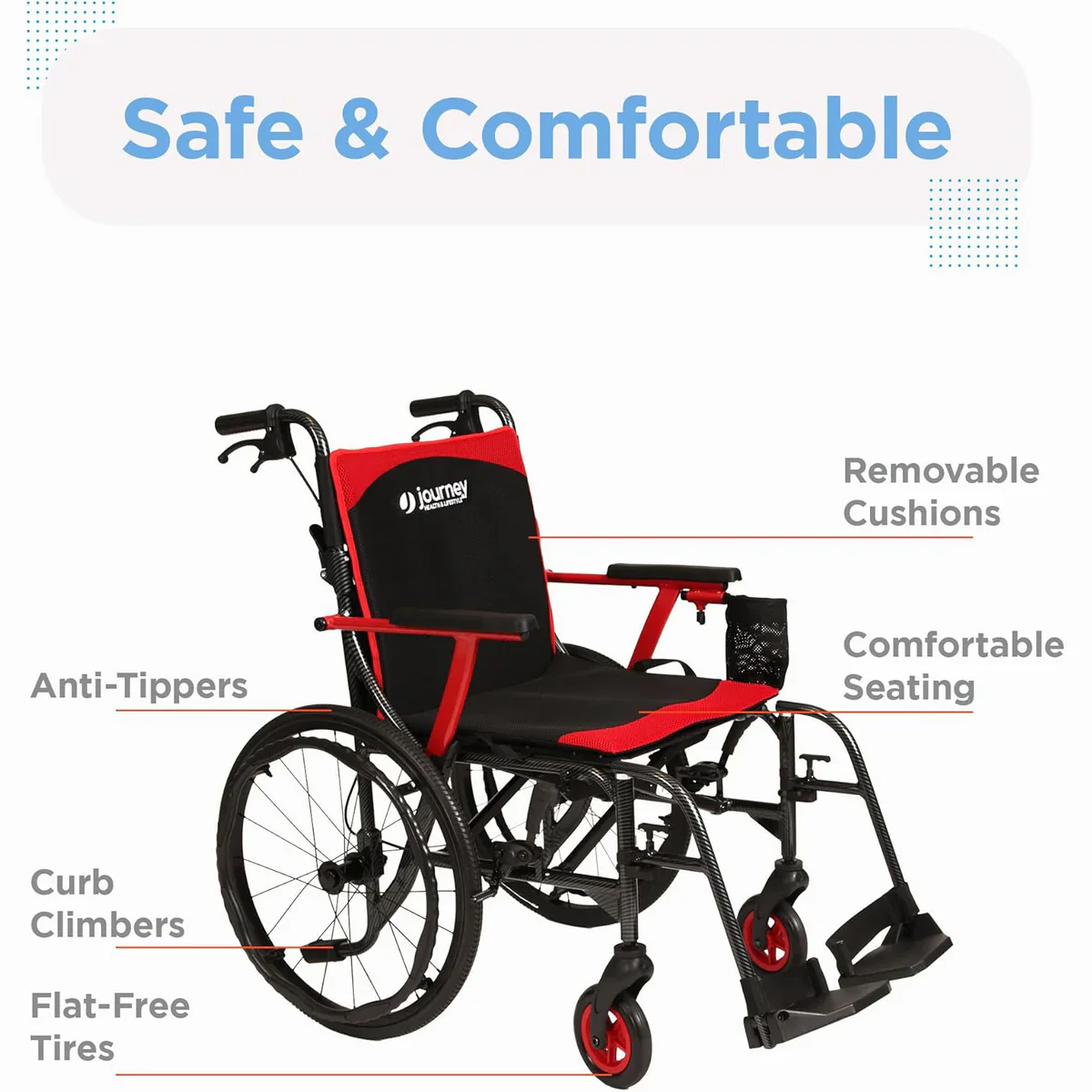 Journey So Lite® C2 Ultra Lightweight Wheelchair - Image 7