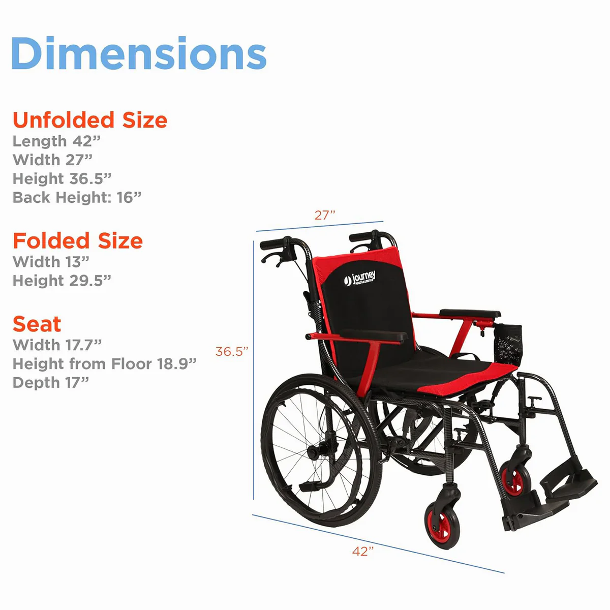 Journey So Lite® C2 Ultra Lightweight Wheelchair - Image 8