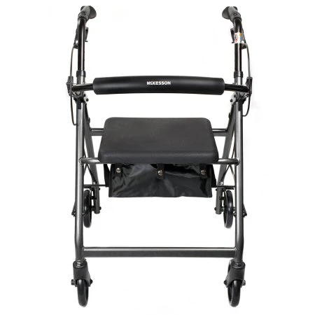 McKesson Folding 4 Wheel Rollator With Aluminum Frame - Open Box - Image 5