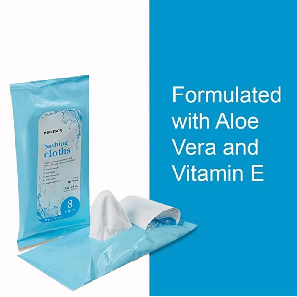McKesson Rinse-Free Bath Wipes - Image 3