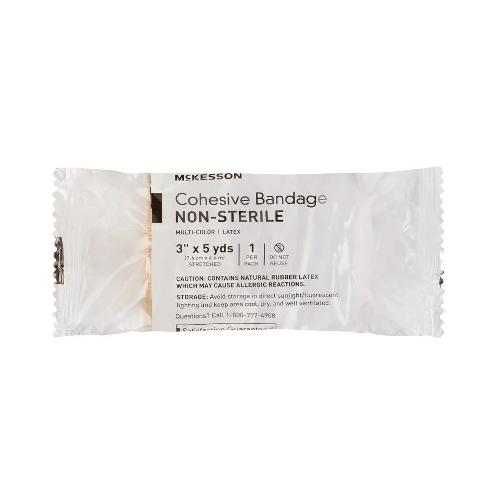 McKesson Self-adherent Closure Cohesive Bandage, 3 Inch x 5 Yard (Case of 12) - Image 4