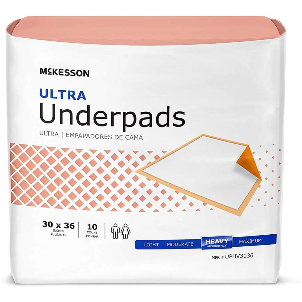 McKesson Ultra Disposable Fluff / Polymer Heavy Absorbency Underpad - Image 4