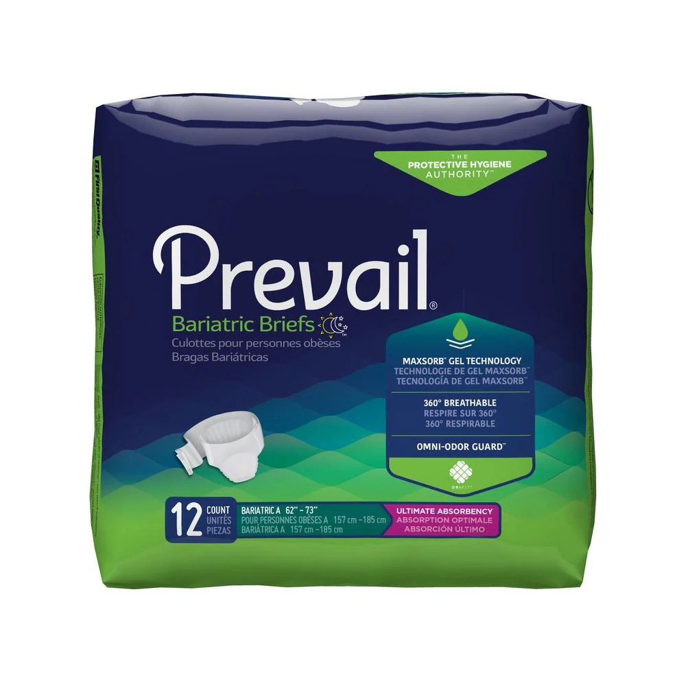 Prevail® Bariatric Heavy Absorbency Incontinence Brief - Image 3