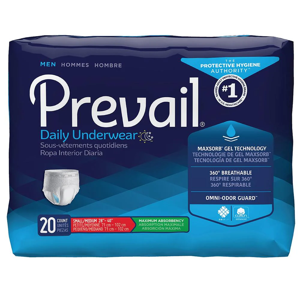 Prevail® Men's Daily Maximum Absorbency Adult Underwear - Image 2