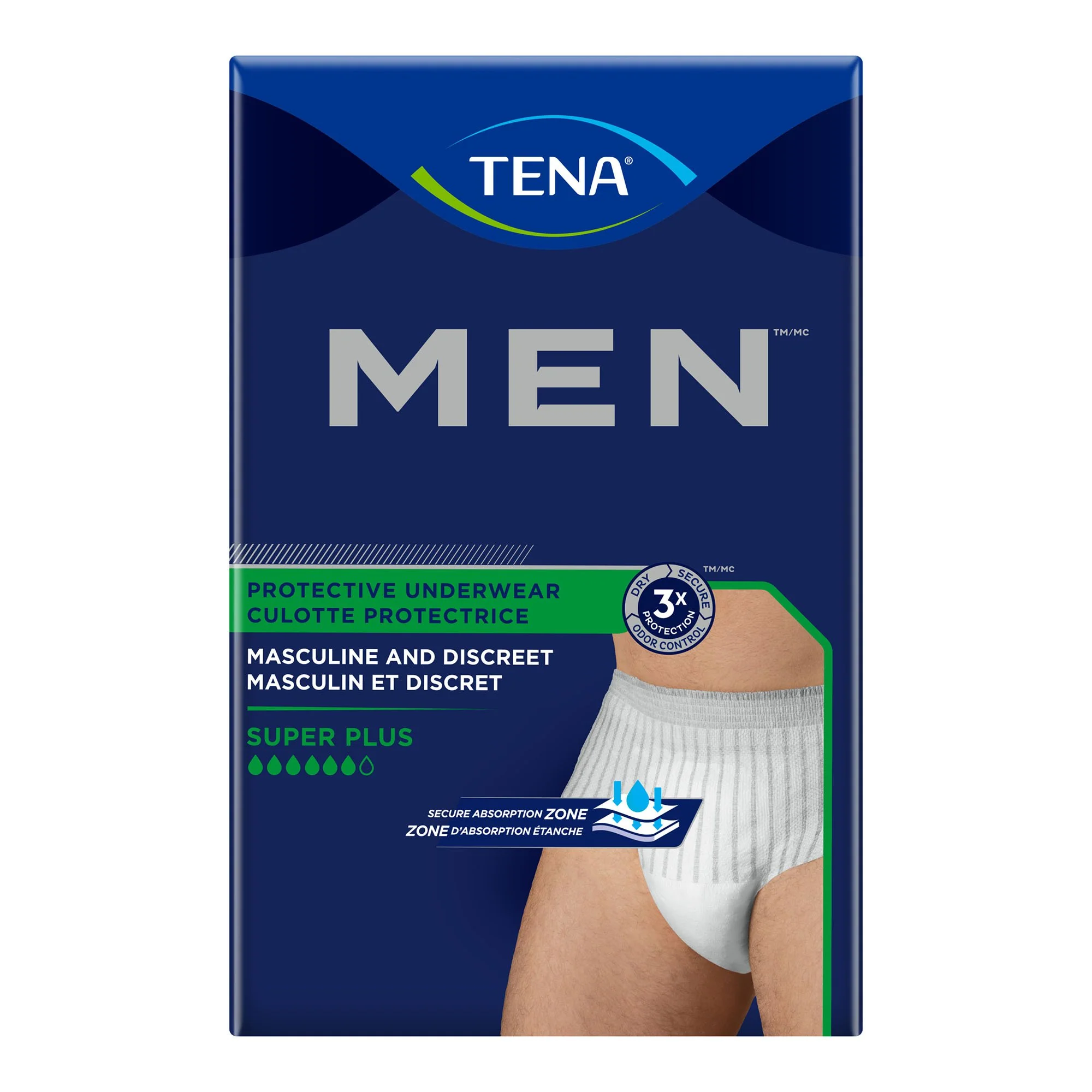 TENA® MEN™ Super Plus Heavy Absorbency Incontinence Pull-On Underwear