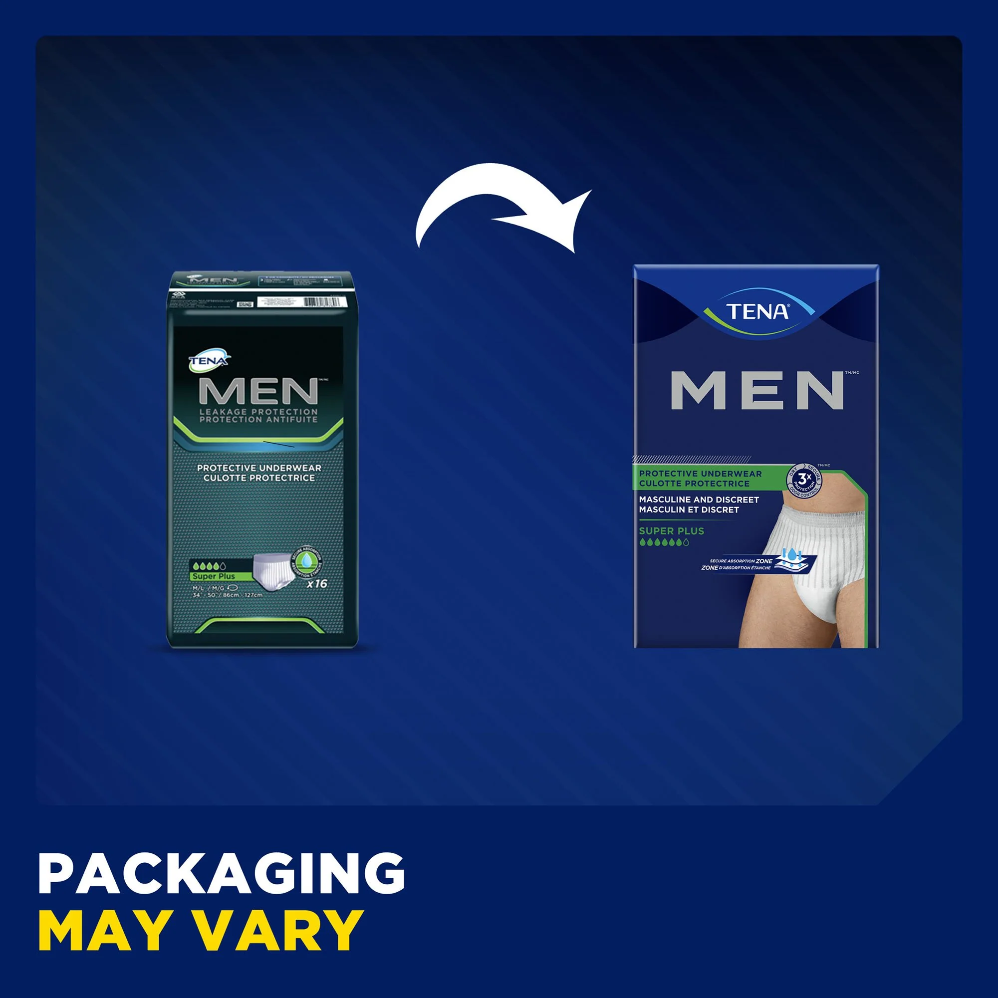 TENA® MEN™ Super Plus Heavy Absorbency Incontinence Pull-On Underwear - Image 2