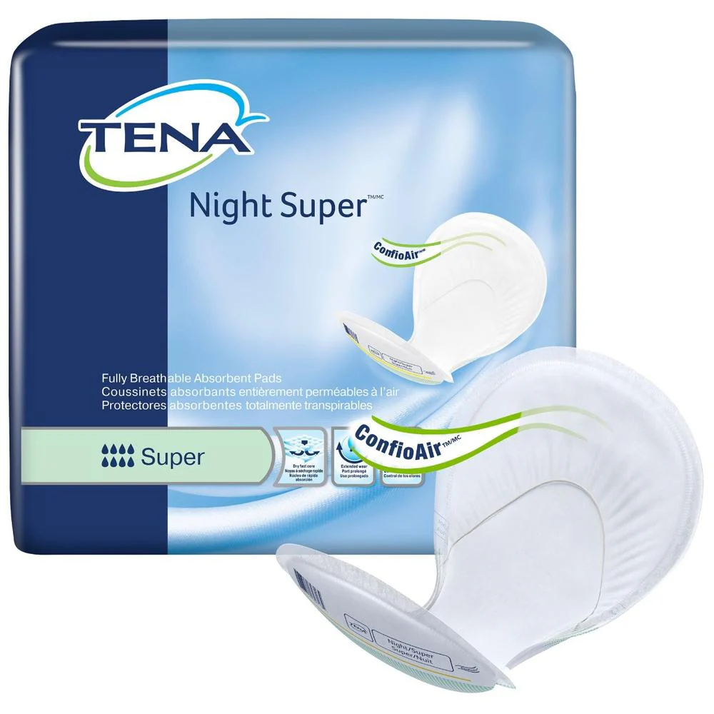 TENA® Night Super™ Heavy Absorbency Dry-Fast Core™ Liner 27 Inch Length 48 Count Case - Image 3