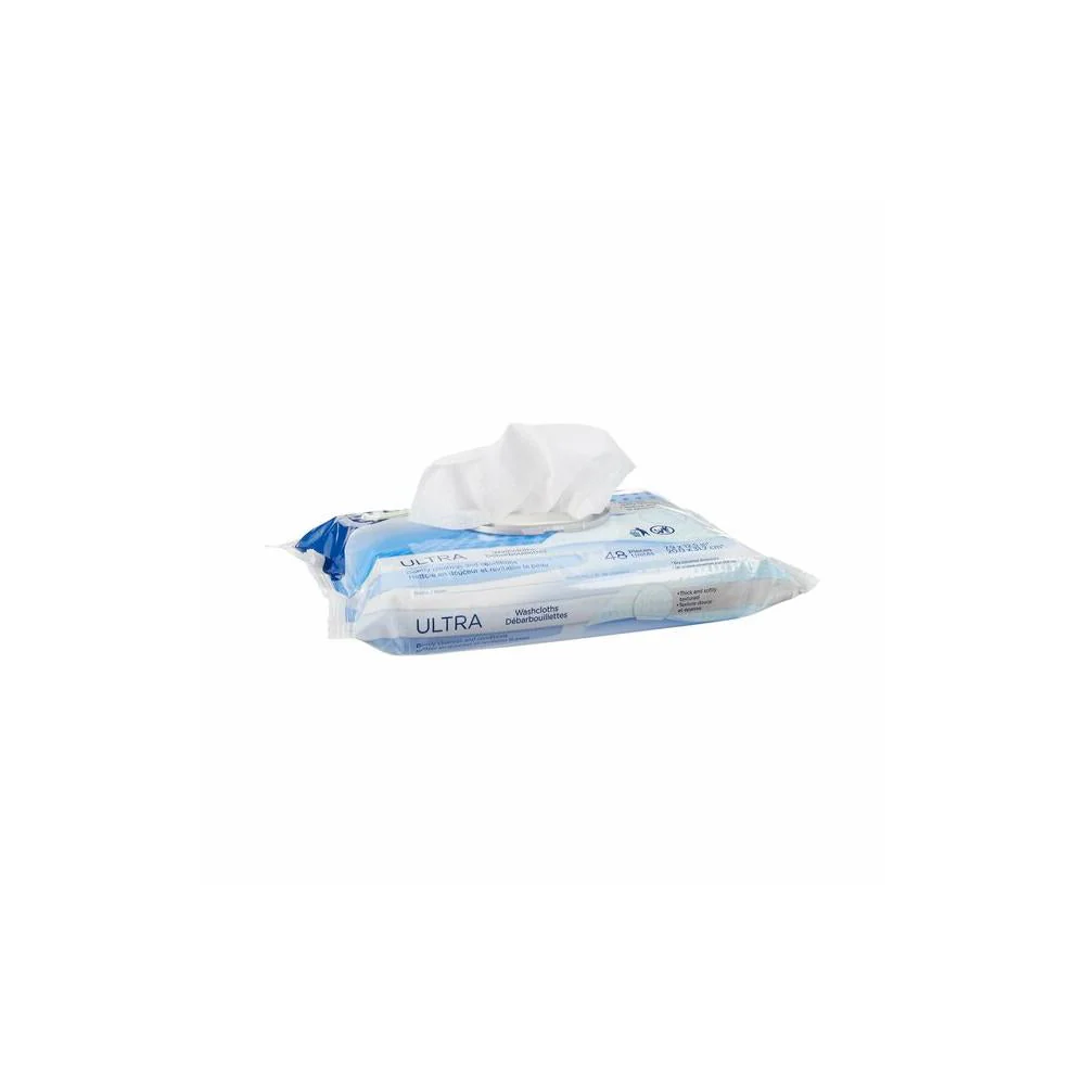 Tena® Ultra Disposable Washcloths 48 Count Soft Pack - Image 2