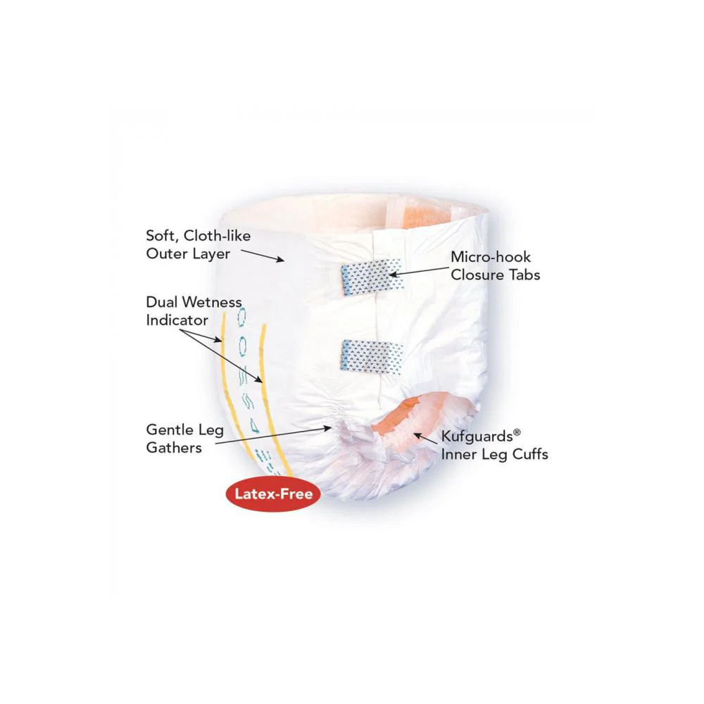 Tranquility® Slimline® Heavy Absorbency Incontinence Brief Size Medium 96 Case Count - Image 6