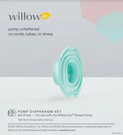 Willow Go Wearable Breast Pump Diaphragm Set (2 pack) - Image 4