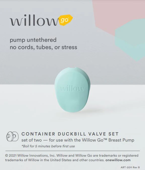 Willow Go Wearable Breast Pump Duckbill Valve Set (2 pack) - Image 3