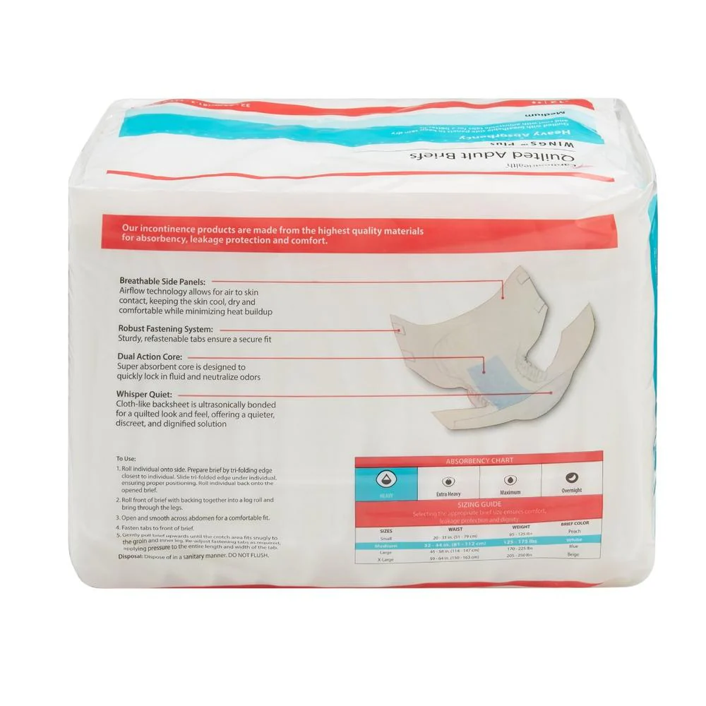Wings™ Plus Heavy Absorbency Incontinence Brief - Image 4